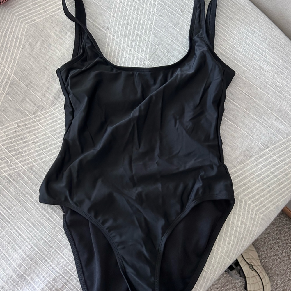 low back one piece swimsuit